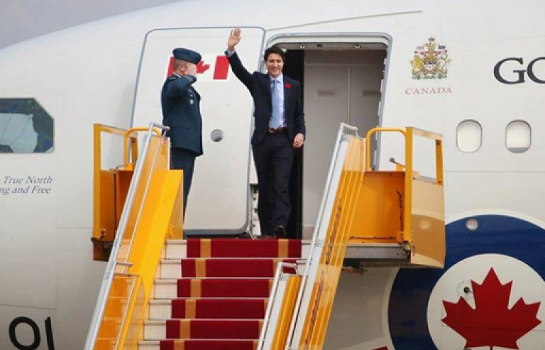 Những hình ảnh đầu tiên của Thủ tướng Canada Justin Trudeau tại Hà Nội