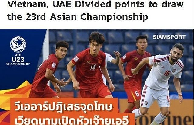 Báo Thái Lan: “U23 Việt Nam may mắn thoát thua U23 UAE”