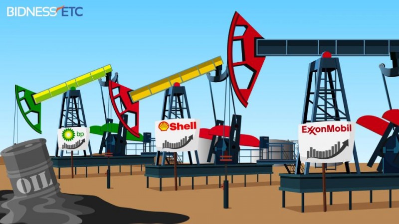 Shell và Exxon Mobil sống tốt trong bão giá dầu