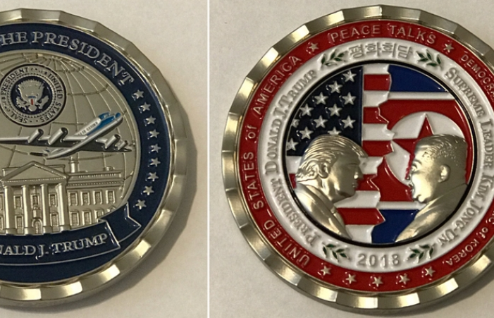 Đồng xu "Hòa bình thế giới" kỷ niệm cuộc gặp lịch sử Mỹ - Triều có gì khác thường?