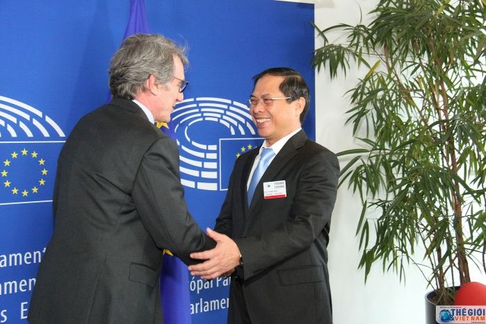Thứ trưởng Thường trực Bùi Thanh Sơn thăm và làm việc tại Nghị viện châu Âu thúc đẩy bỏ phiếu phê chuẩn EVFTA và EVIPA