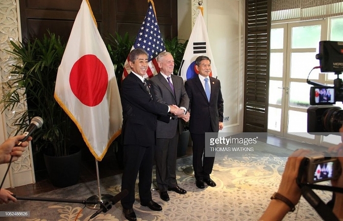 Hội nghị an ninh Mỹ - Nhật - Hàn bàn cách tăng cường quan hệ quân sự