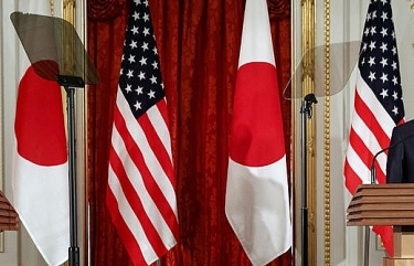 Lãnh đạo Mỹ, Nhật bất đồng về các vụ thử tên lửa của Triều Tiên tại họp báo chung