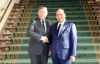 Thủ tướng Nguyễn Xuân Phúc hội kiến Chủ tịch Hạ viện Bỉ
