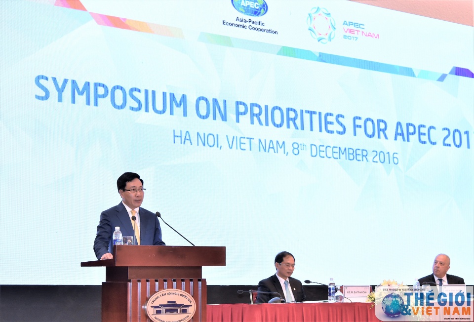 Toàn văn bài phát biểu của Phó Thủ tướng Phạm Bình Minh tại Hội thảo về các ưu tiên của Năm APEC 2017