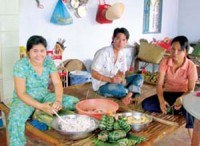 chiec banh chung ngay tet o xu so hoa anh dao