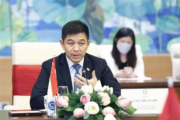 Singapore parliament speaker wraps up visit to Vietnam