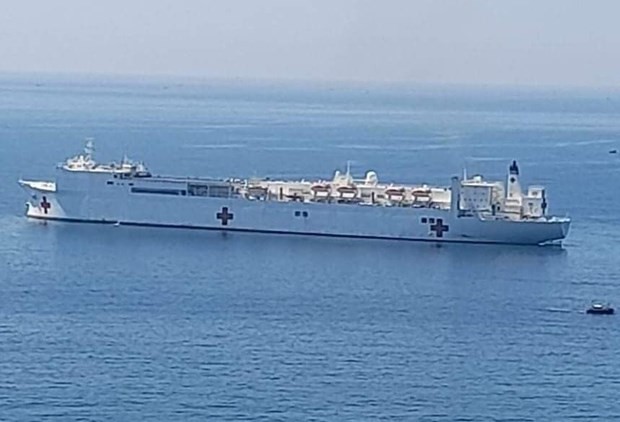 US hospital ship SNS Mercy arrives at Vung Ro Port for Pacific Partnership 2022