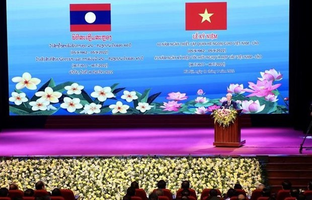 Ceremony to celebrate 60th anniversary of  Vietnam-Laos diplomatic ties and 45th signing of TAC