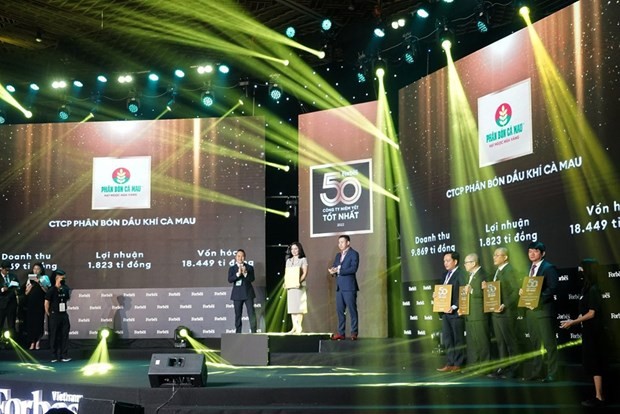 Four subsidiaries of PetroVietnam named in Forbes Vietnam’s list of top 50 listed firms