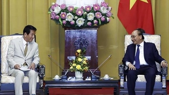 President hosts former Special Ambassador for Vietnam-Japan