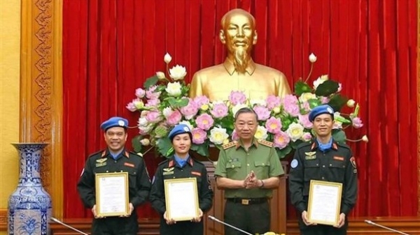 Three Vietnamese police officers to join UN peacekeeping mission in South Sudan