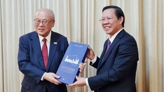 HCM City leader receives Japanese guest Special Advisor to JVFPA