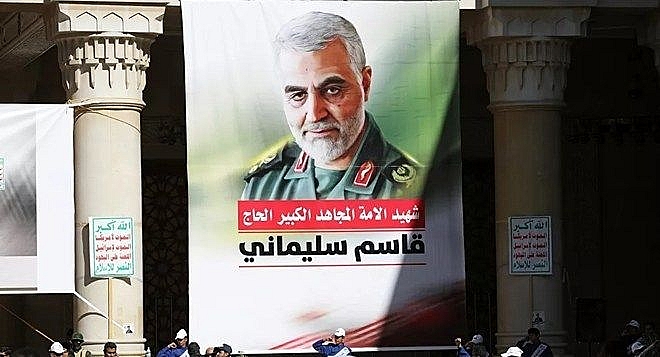 Ảnh của Tướng Soleimani trên đường phố Tehran, Iran. (Nguồn Reuters)
