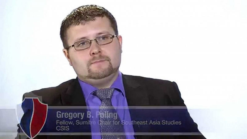 Chuyên gia Gregory B. Poling thuộc Chương trình Đông Nam Á, đồng thời là Giám đốc Sáng kiến Minh bạch hàng hải châu Á thuộc Trung tâm Nghiên cứu chiến lược và quốc tế (CSIS). (Nguồn: Youtube)