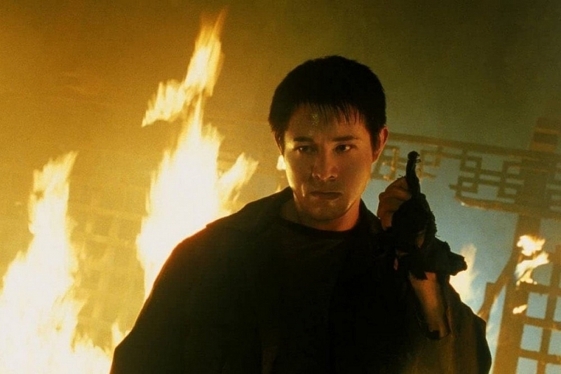 Lý Liên Kiệt trong phim “Romeo phải chết”, bộ phim Hollywood đầu tiên mà nam diễn viên võ thuật Trung Quốc đóng vai chính. (SCMP)