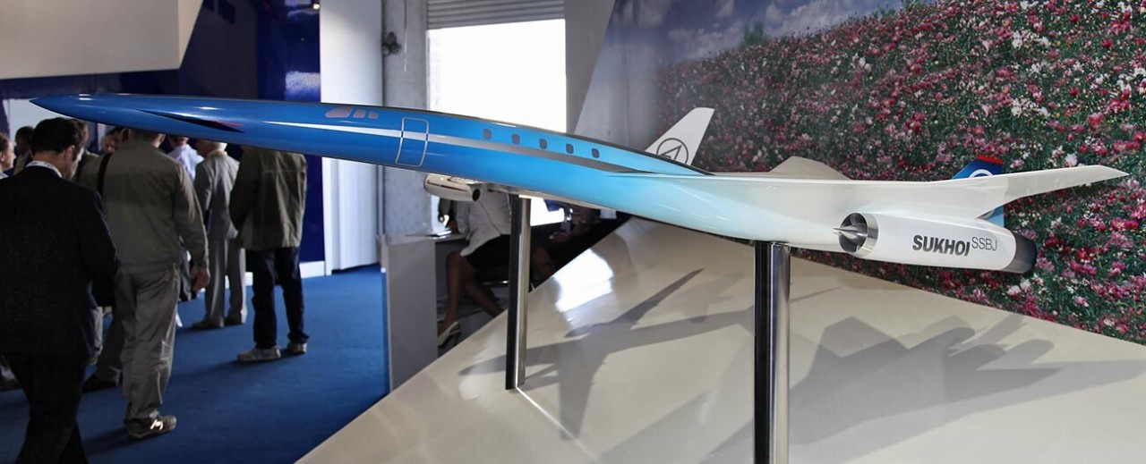 Mô hình máy bay thương mại S-21 của Sukhoi. (Nguồn: vitalykuzmin)