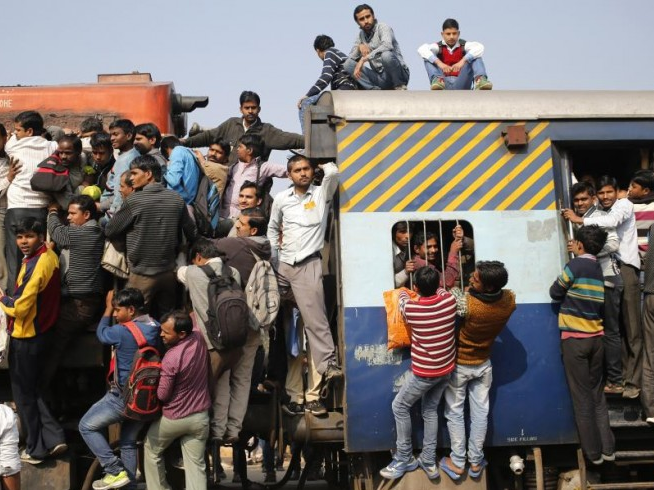 “Cưỡi” tàu hỏa ở Ấn Độ
