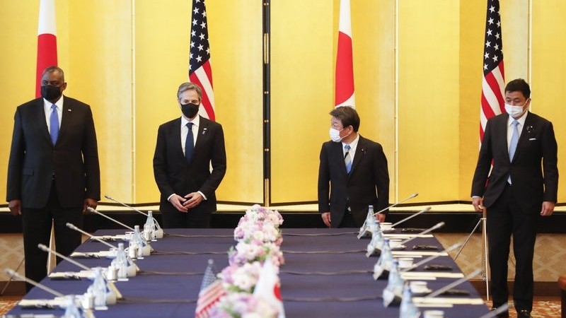 Mỹ đối thoại 2+2 với Nhật nhưng lại 'nhòm' Trung Quốc