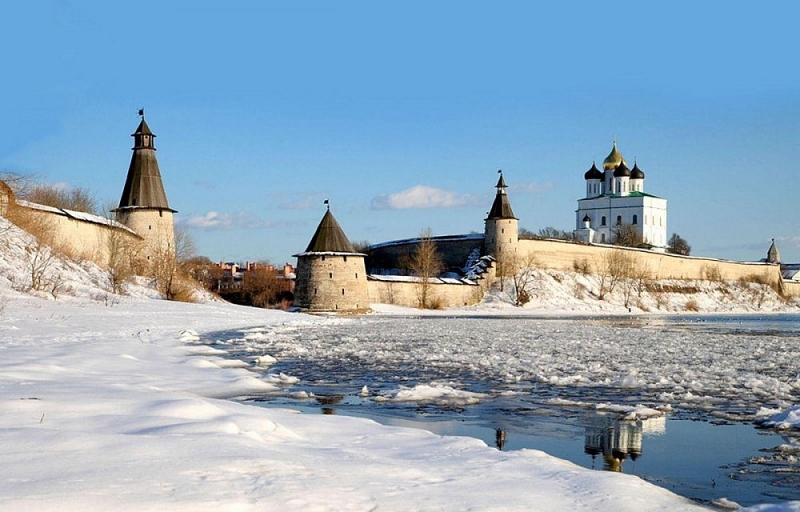 Sông Velikaya ở Nga mùa Đông. (Nguồn: Getty Images)