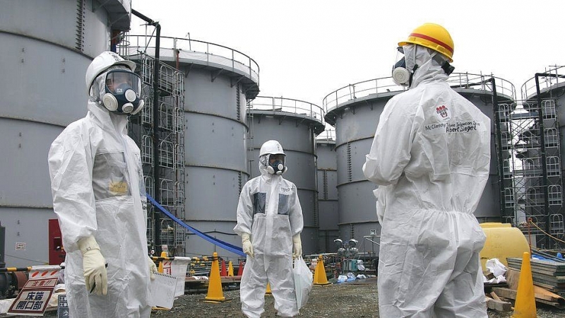 Công nhân tham gia việc dọn dẹp nhà máy Fukushima Daiichi sau thảm họa năm 2011. (Nguồn: AFP)