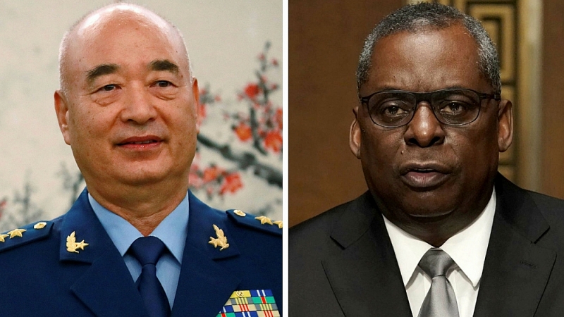 Bộ trưởng Quốc phòng Mỹ Lloyd Austin đề nghị hội đàm với Phó Chủ tịch Quân ủy Trung ương Trung Quốc Hứa Kỳ Lượng nhưng bị từ chối. (Nguồn: Getty)