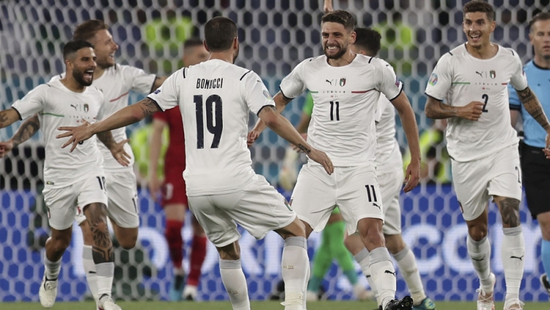 Chiến thắng 3-0 trước Thổ Nhĩ Kỳ trong trận ra quân, cũng là trận đấu đầu tiên của EURO 2020, Italy có được khởi đầu suôn sẻ ở bảng A. (Nguồn: Sky Sports)