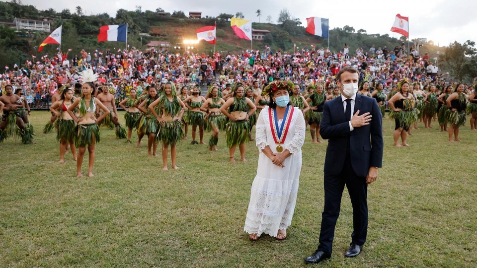 Chuyến thăm của ông Macron nhằm tỏ rõ quyết tâm của Pháp trong việc thể hiện sức mạnh của mình ở Ấn Độ Dương-Thái Bình Dương. (Nguồn: AFP)