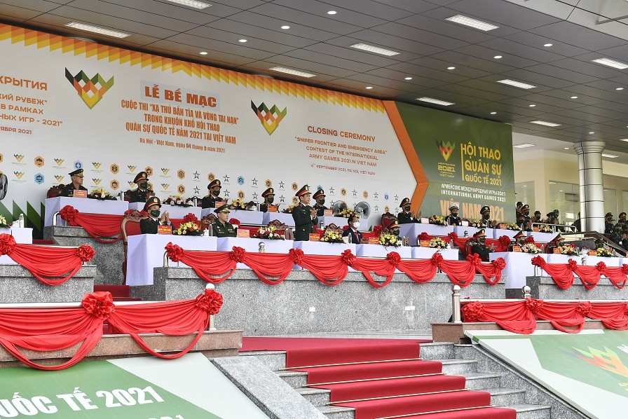 Sáng 4/9 đã diễn ra lễ bế mạc cuộc thi Xạ thủ bắn tỉa và Vùng tai nạn trong khuôn khổ Hội thao Quân sự quốc tế (Army Games 2021) tại Việt Nam.