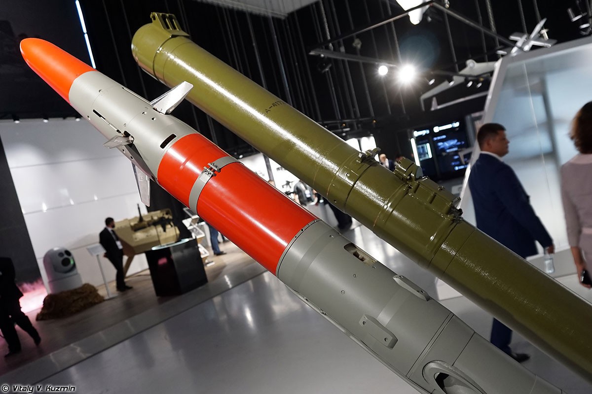 Tại triển lãm quân sự Army 2021 ở ngoại ô Moscow vừa qua, tập đoàn Kalashnikov đã công bố một tên lửa chống tăng mới có tên Vihr-1. (Nguồn: Sputnik)