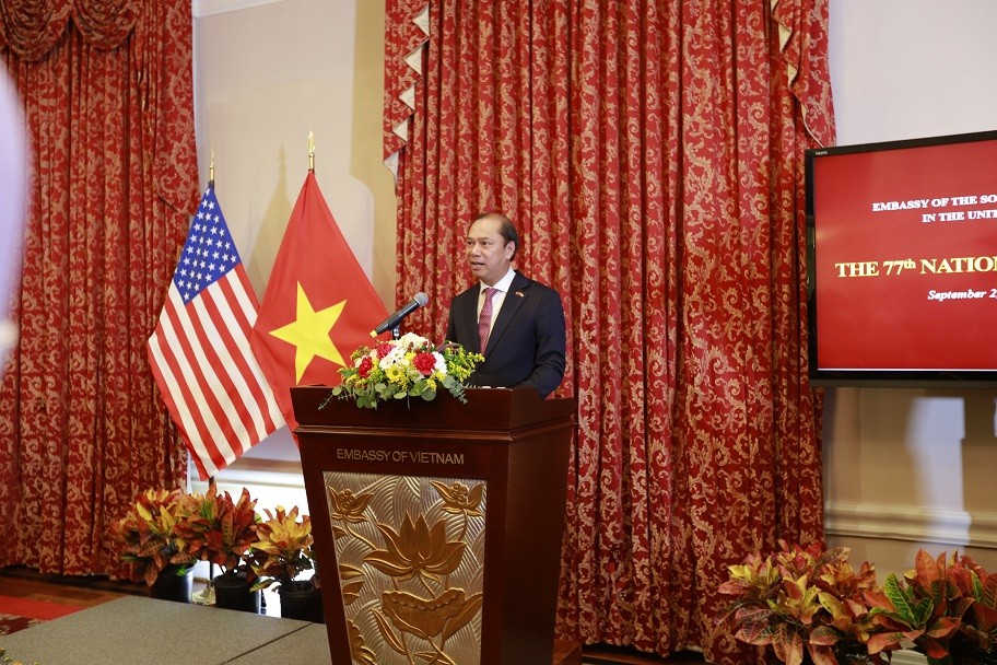 Đại sứ Nguyễn Quốc Dũng phát biểu tại kỷ niệm 77 năm Quốc khánh Việt Nam tại Mỹ đón nhiều khách quý