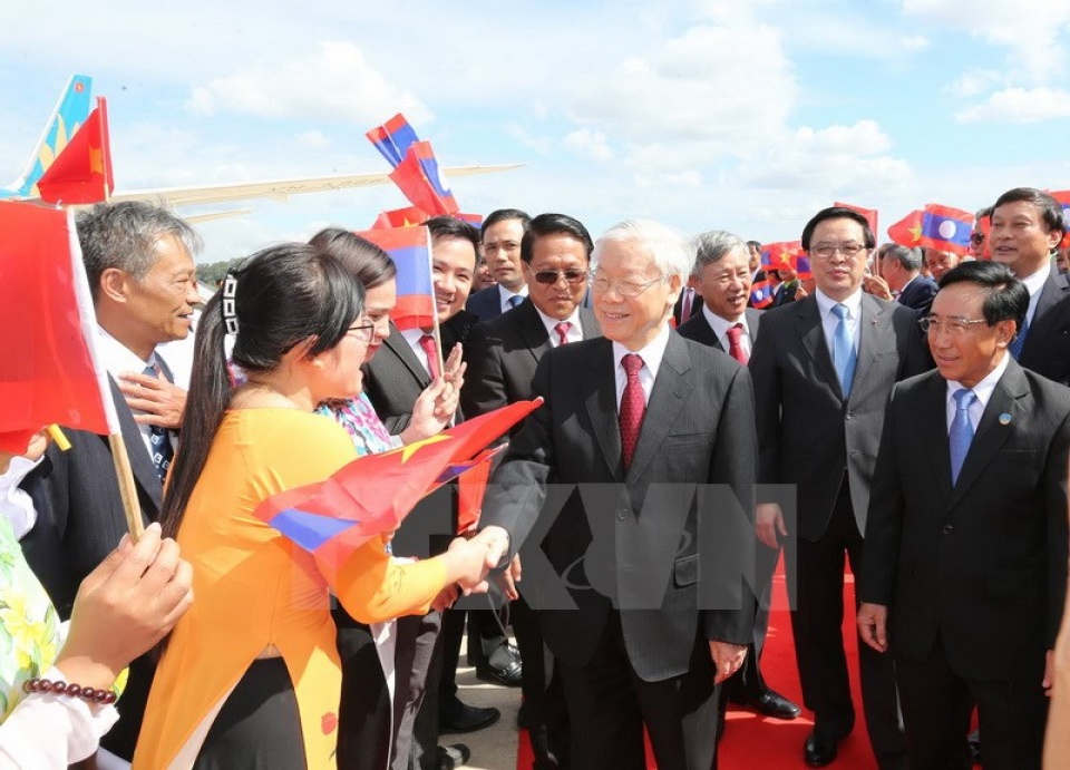 Tổng Bí thư Nguyễn Phú Trọng gửi Điện Cảm ơn Tổng Bí thư, Chủ tịch nước Lào