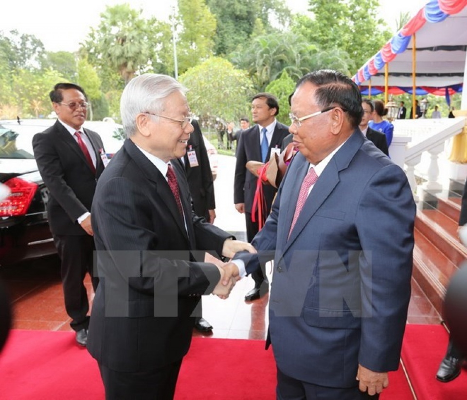 Tổng Bí thư Nguyễn Phú Trọng kết thúc tốt đẹp chuyến thăm Lào