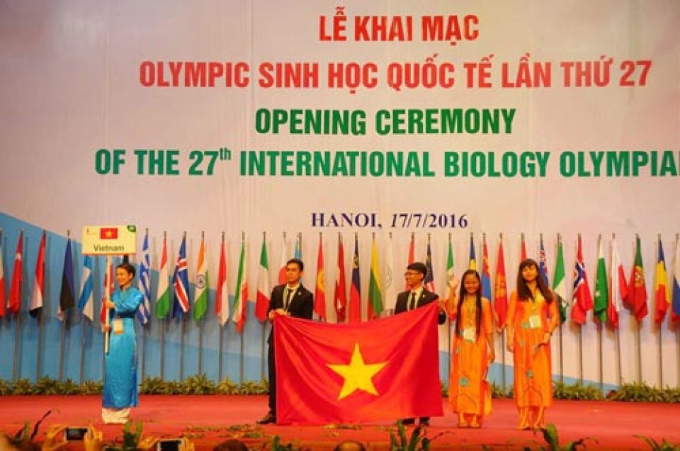 khai mac olympic sinh hoc quoc te lan thu 27 tai viet nam