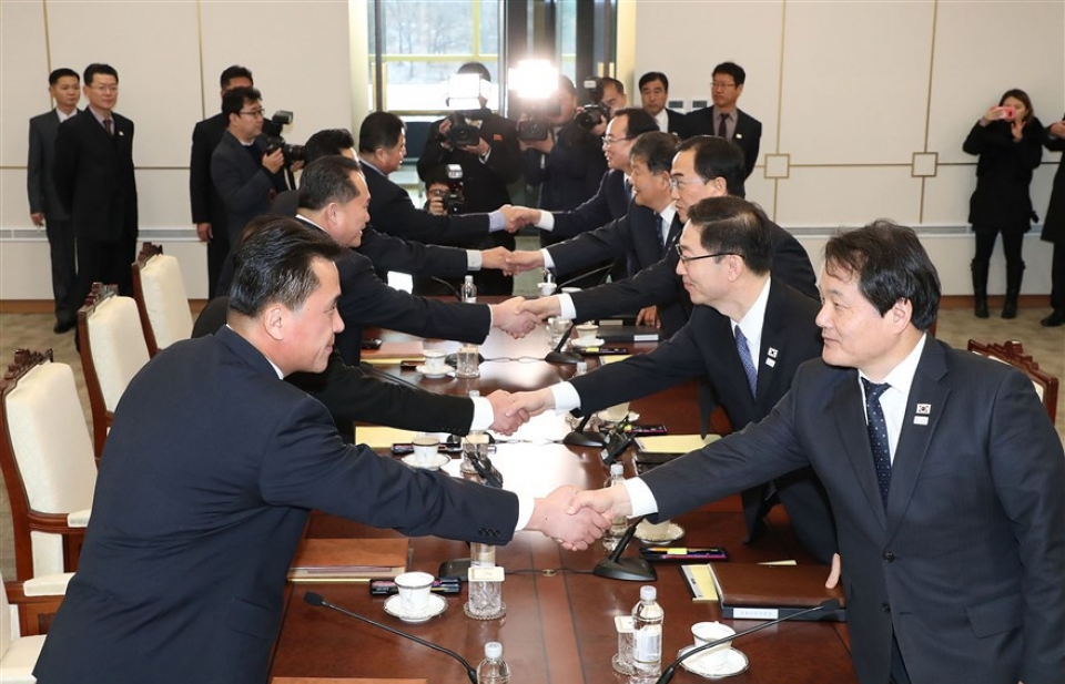 Hàn - Triều đàm phán về việc Bình Nhưỡng dự Olympic mùa Đông
