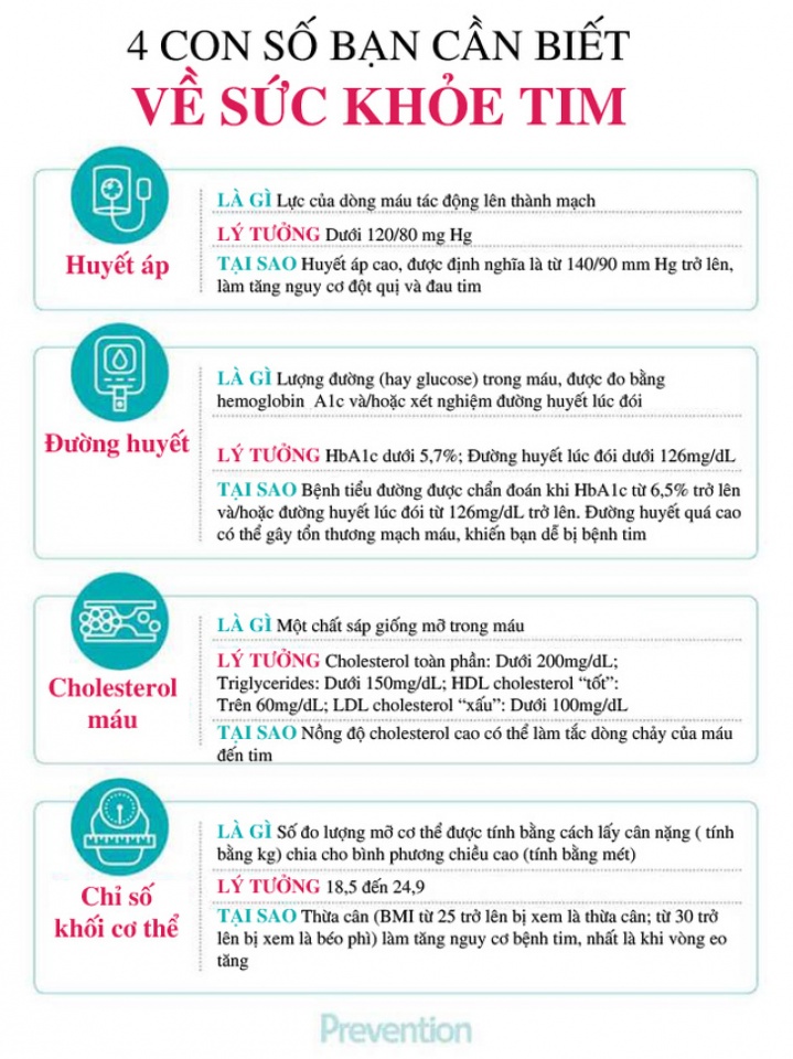 Inforgraphics: 4 con số cần biết về sức khỏe tim inforgraphics 4 con so can biet ve suc khoe tim