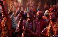 Ấn tượng lễ hội Lathmar Holi đầy màu sắc ở Ấn Độ