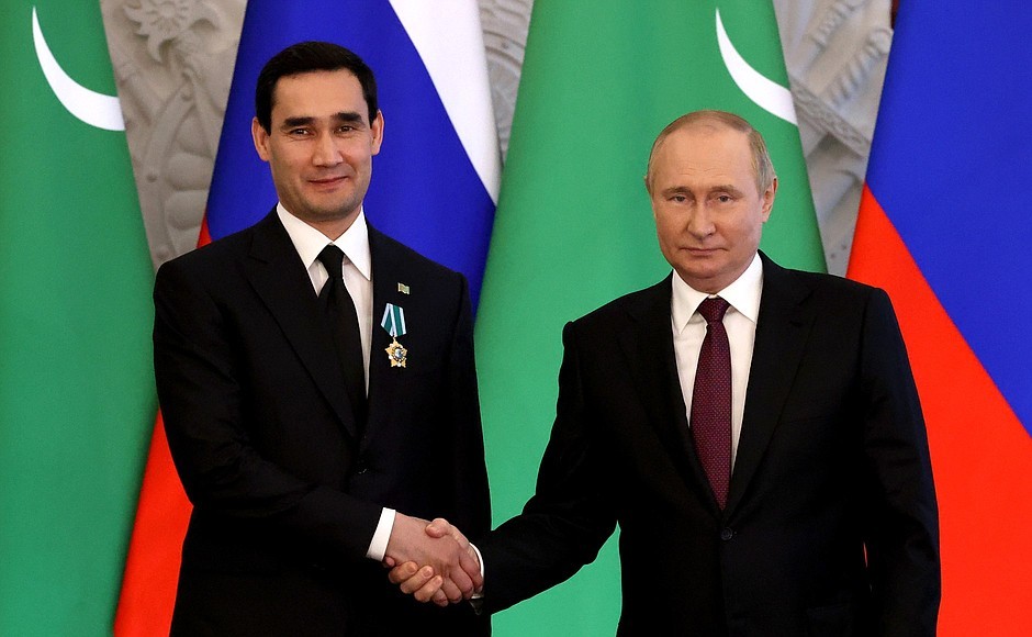 Nga ký 15 văn kiện hợp tác với Turkmenistan, hoàn thành hơn 300 cuộc diễn tập tác chiến ở Thái Bình Dương. (Nguồn: Kremlin)