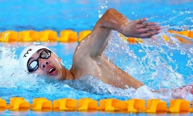 Vietnamese swimmer Nguyen Huy Hoang (Photo: VNA)