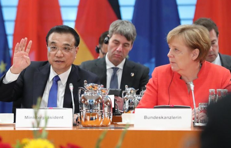 Đức - Trung Quốc "sát cánh" chống chủ nghĩa bảo hộ
