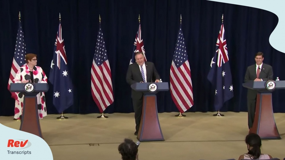 5233 mike pompeo mark esper press conference with australia