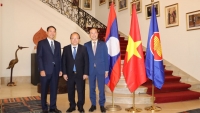 Giao lưu Việt-Lào tại Bỉ nhân kỷ niệm 60 năm thiết lập quan hệ ngoại giao Việt Nam-Lào