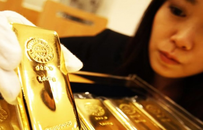 Giá vàng giảm trên thị trường châu Á