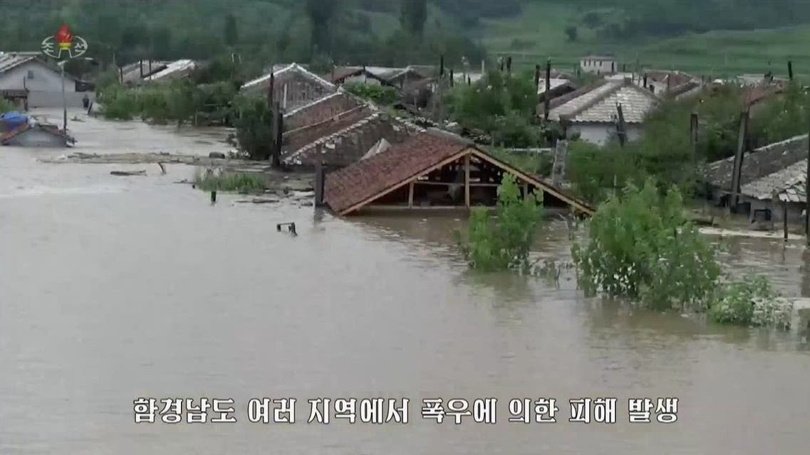 Triều Tiên: Lũ lụt nghiêm trọng, 5.000 người phải sơ tán, rất nhiều ngôi nhà ngập tới mái