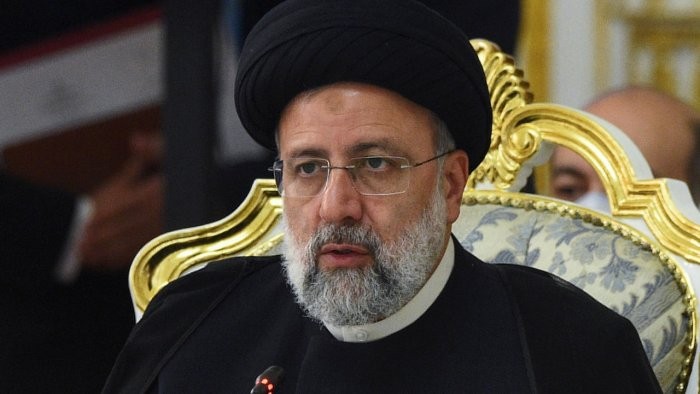 Tổng thống Iran Ebrahim Raisi phát biểu tại Hội nghị thượng đỉnh của Tổ chức Hợp tác Thượng Hải (SCO) ở Dushanbe, Tajikistan, ngày 17/9. (Nguồn: Reuters)