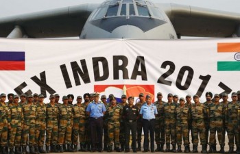 Nga - Ấn Độ tập trận chung với sự tham gia của ba binh chủng