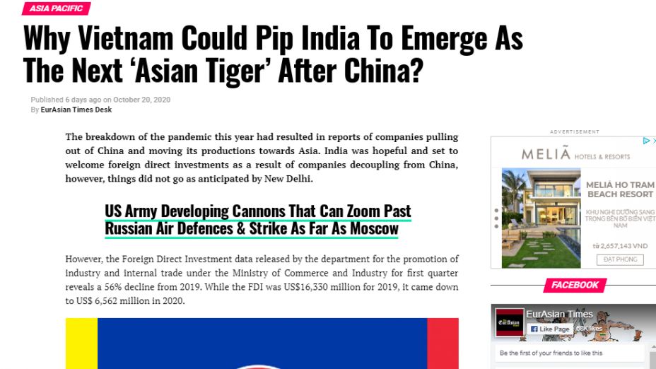 ‘Quân bài’ giúp Việt Nam có thể vượt Ấn Độ, trở thành ‘con hổ châu Á’ tiếp theo sau Trung Quốc