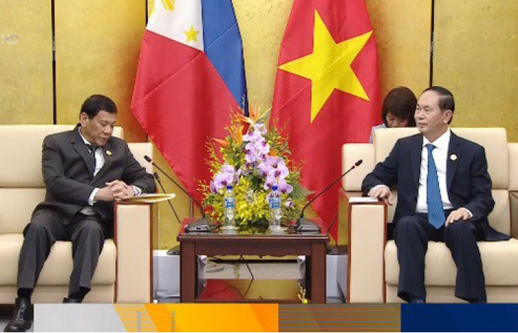 Chủ tịch nước gặp song phương Tổng thống Philippines