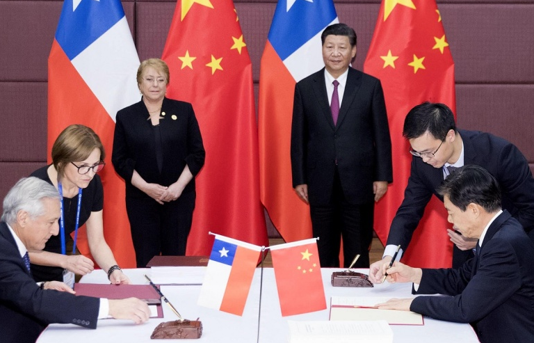 APEC 2017: Trung Quốc - Chile nâng cấp thỏa thuận thương mại tự do