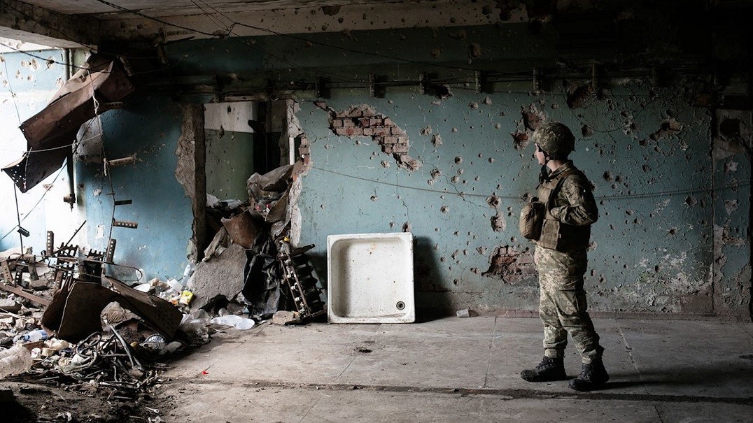 Chiến sự tại biên giới Nga-Ukraine. (Nguồn: WSJ)